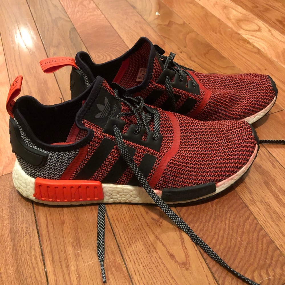 Black//Red Adidas NMD (M 10)